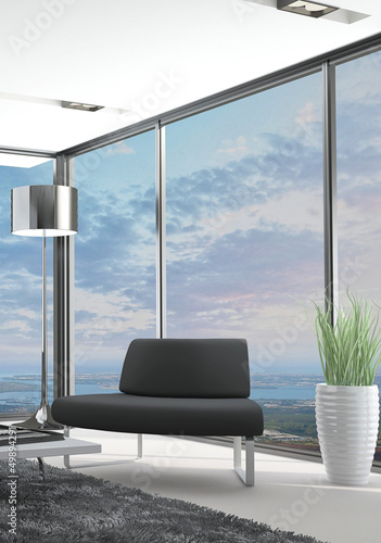 Illustration: Mountain Loft with Landscape View | Interior Architecture Mountain Loft with Landscape View | Interior Architecture