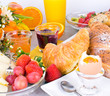 Frühstücks-Vielfalt, gesunde Ernährung am Morgen