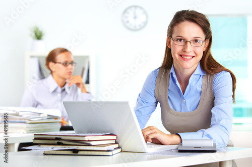Photo: Secretary at work Secretary at work