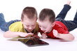 Foto: Kinder mit Tablet-PC 2 Kinder mit Tablet-PC 2