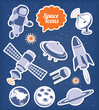Space icons set