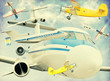 Illustration: Aviation abstract background Aviation abstract background