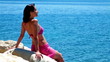 Women on sea reefs