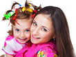 Beautiful woman and her daughter