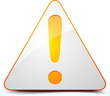 Exclamation danger sign