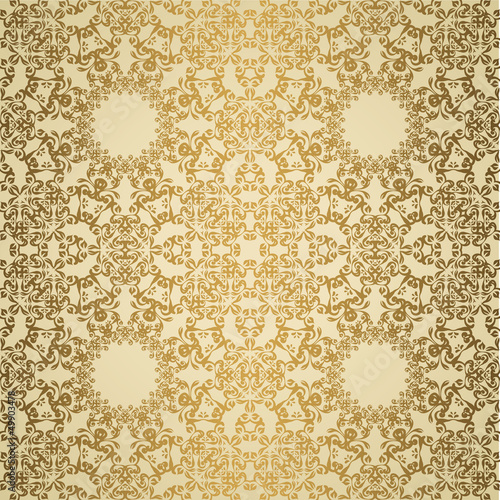 Vector: Vintage lace seamless background. Retro design Vintage lace seamless background. Retro design