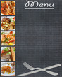 restauration, ardoise menu
