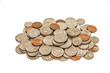 Worn And Dirty Coins In A Pile XXXL