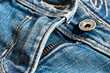 Détail d'un pantalon en jean