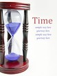 Time - sandglass on the white background