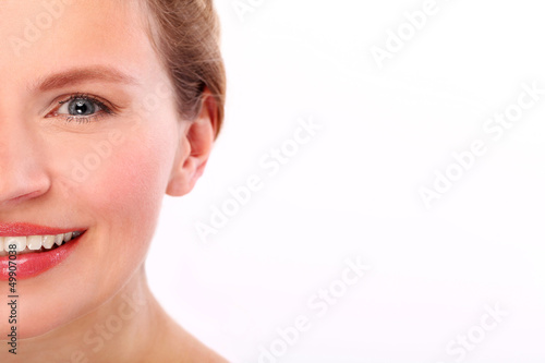 Photo: Closeup portrait of caucasian woman Closeup portrait of caucasian woman