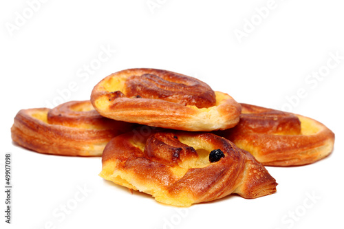 Photo: Fresh tasty buns with raisins Fresh tasty buns with raisins