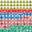 Verbot ~ Gebot ~ Warn ~ Rettung ~ Brand ~ Zeichen - Megaset