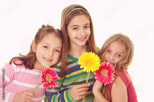 Photo: happy smiling sisters happy smiling sisters