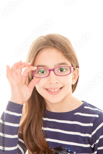 Photo: child wearing glasses child wearing glasses