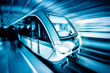 train through city