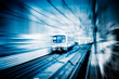 train through city