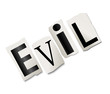 Evil concept.