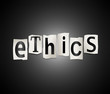 Ethics concept.