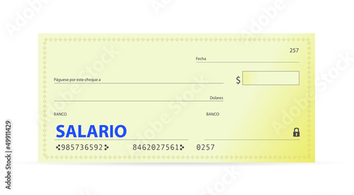 Illustration: Salary check in spanish Salary check in spanish