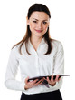Photo: Business woman with report Business woman with report