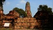 Pagoda in the temple of Ayuthaya