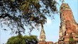 Pagoda in the temple of Ayuthaya