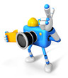 Engineer Blue Camera Character on the left hand Holding in folde