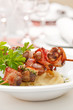 kebab with potatoes