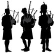 Bagpiper Silhouette