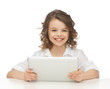 girl with tablet pc