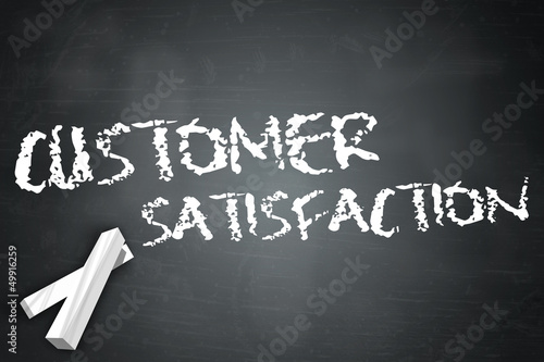Illustration: Blackboard "Customer Satisfaction" Blackboard "Customer Satisfaction"