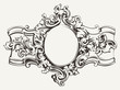 Vektor: Antique Ornate Frame Engraving Antique Ornate Frame Engraving