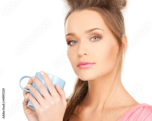Photo: woman with mug woman with mug