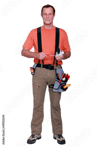 Photo: A handyman A handyman