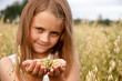 Girl in cornfield