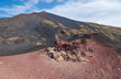 landscape of etna craters