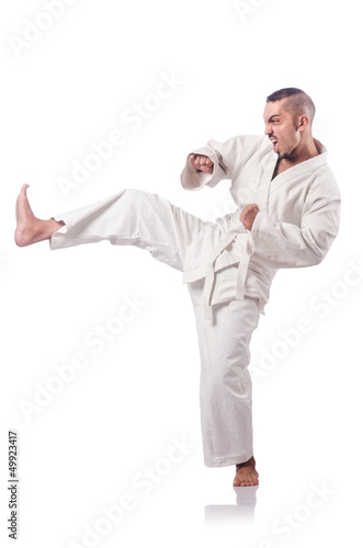 Photo: Karate martial arts fighter Karate martial arts fighter