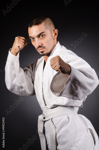 Photo: Karate martial arts fighter Karate martial arts fighter