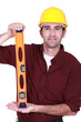 Craftsman with spirit-level