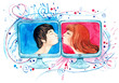 Illustration: online dating online dating