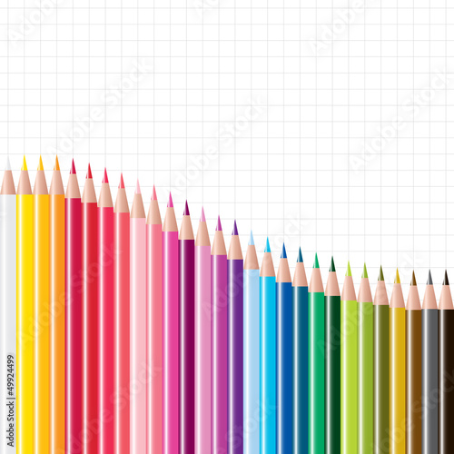 Vector: vector set of colored pencils vector set of colored pencils
