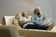 Mature couple in bed