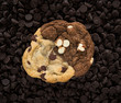 Photo: Chocolate cookie on chips Chocolate cookie on chips