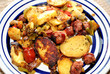 Plate of Keilbasa and Potatoes with Peppers