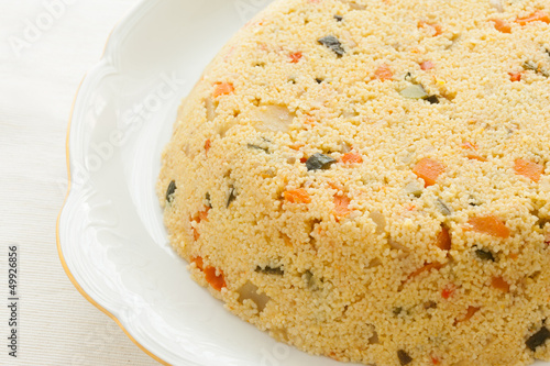 Photo: Couscous cake Couscous cake