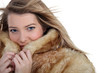 Woman ina a warm coat