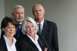 Senior business people