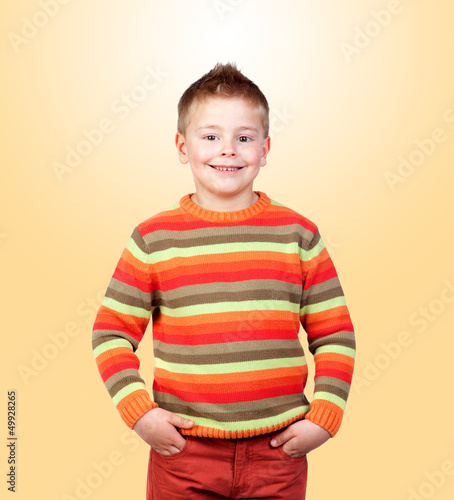 Photo: Adorable child with blond hair Adorable child with blond hair