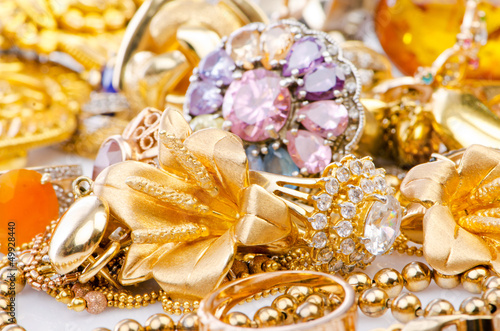 Photo: Large collection of gold jewellery Large collection of gold jewellery